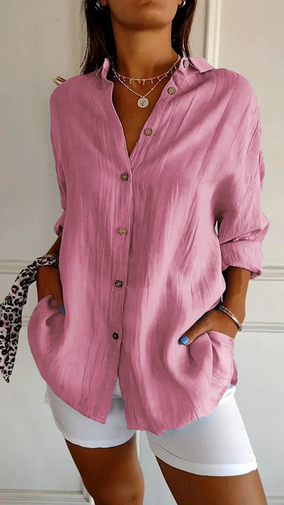 Evelyn™ | High quality cotton blouse