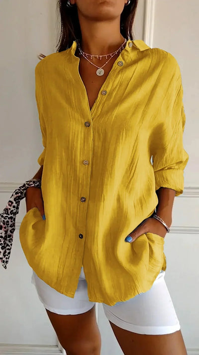 Evelyn™ | High quality cotton blouse