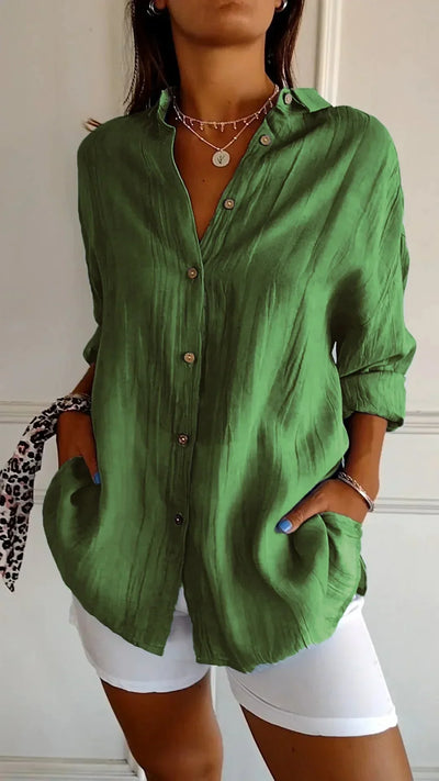 Evelyn™ | High quality cotton blouse