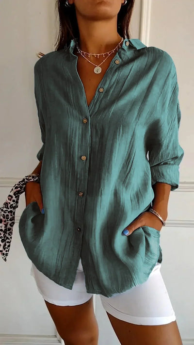 Evelyn™ | High quality cotton blouse