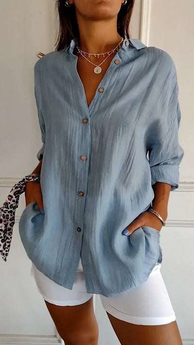 Evelyn™ | High quality cotton blouse