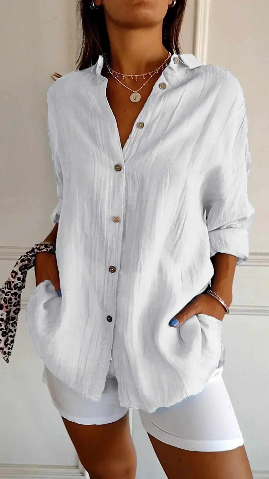 Evelyn™ | High quality cotton blouse